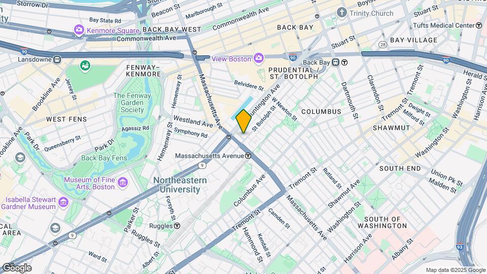 201 Saint Botolph St Mapa y Detalles de la Ubicación