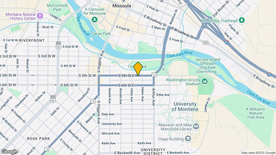 425 S 5th St E Map and Location Details
