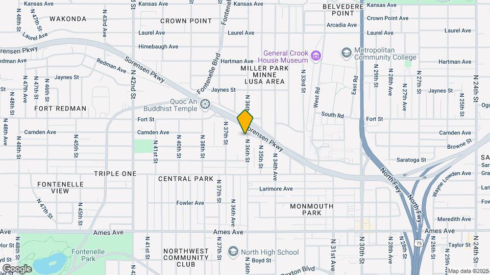 5114 N 36th St Map and Location Details