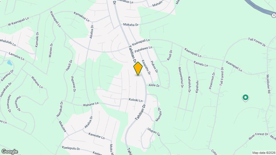 137 N Kanaio Dr Map and Location Details