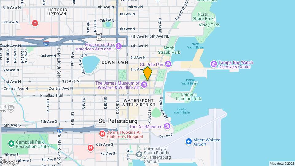One St. Petersburg Mapa y Detalles de la Ubicación