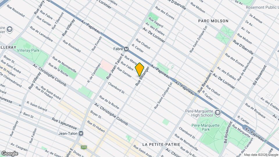 1469 Bélanger Rue Map and Location Details