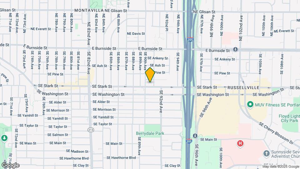 9025-9043 SE Stark St Mapa y Detalles de la Ubicación