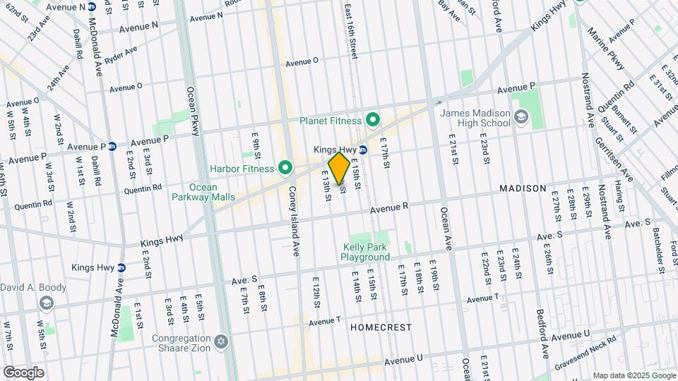 1750 E 14th St Mapa y Detalles de la Ubicación