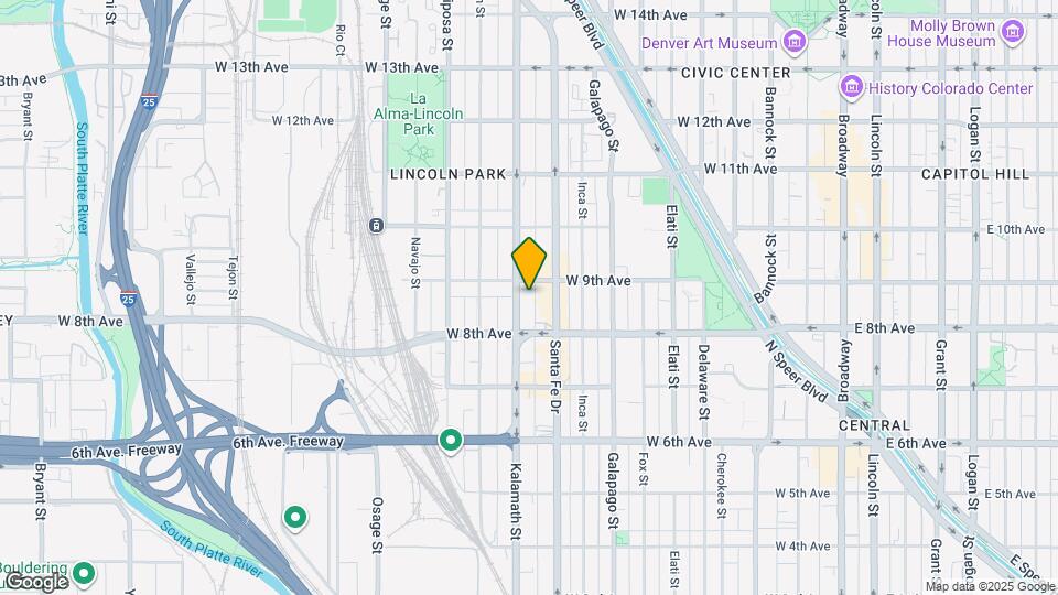 868 Kalamath St Map and Location Details