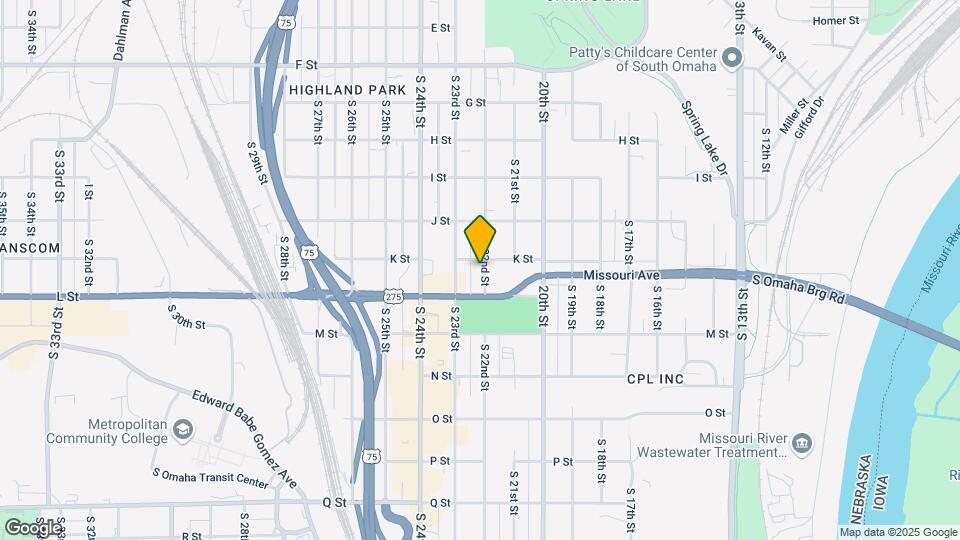 4608 S 22nd St Map and Location Details