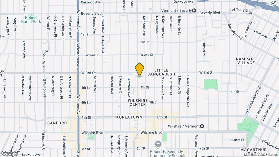 320 S Normandie Ave Mapa y Detalles de la Ubicación