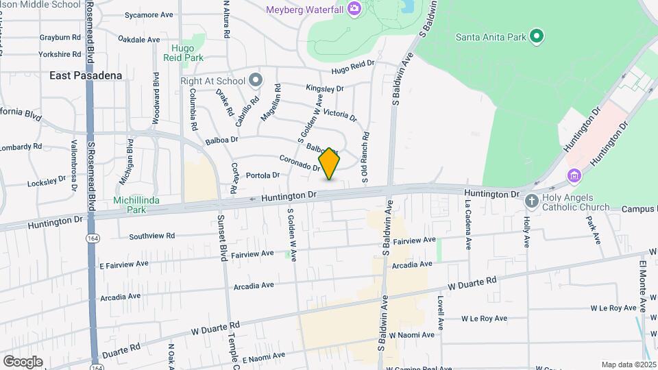 851 W Huntington Dr Mapa y Detalles de la Ubicación