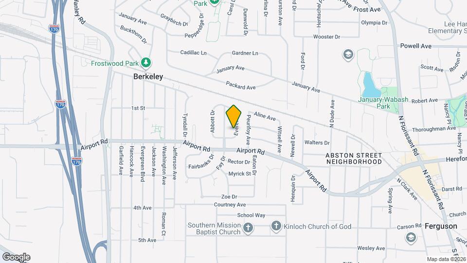 6305 Everett Dr Map and Location Details