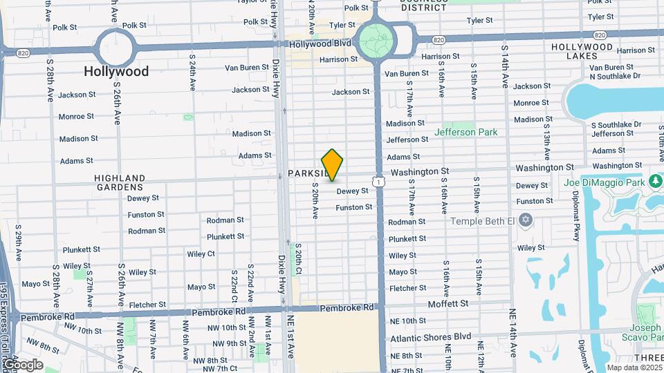 1925 Dewey St Map and Location Details