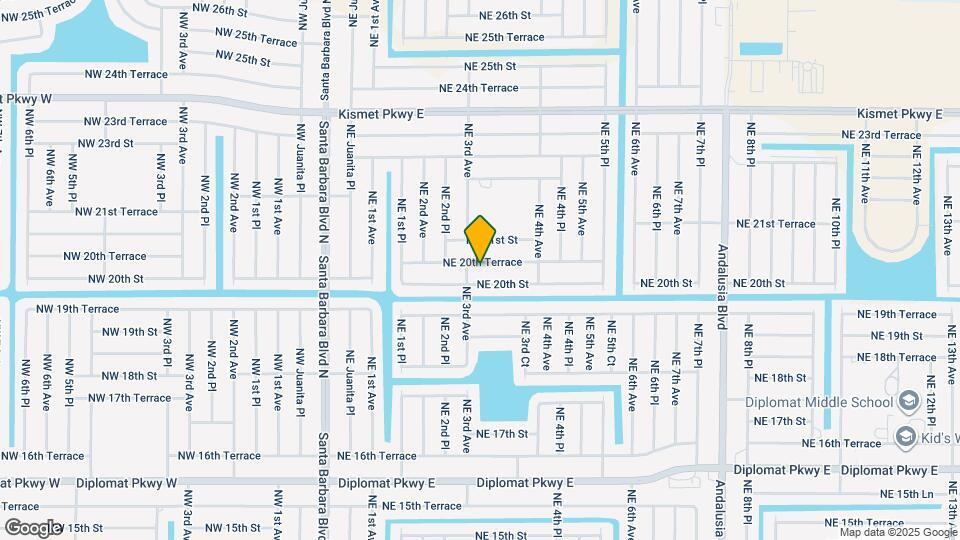 304 NE 20th Terrace Map and Location Details
