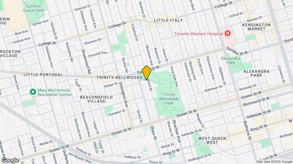 1 Bellwoods Park Map and Location Details