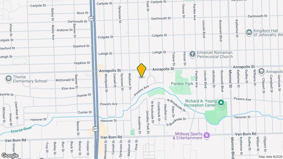 4673 Academy St Map and Location Details