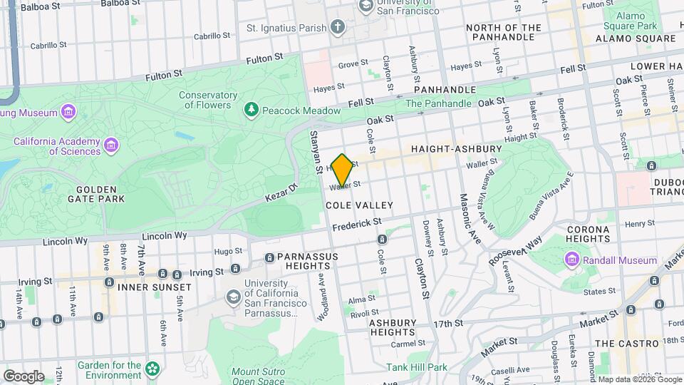 1733 Waller St, Unit 1733 Mapa y Detalles de la Ubicación
