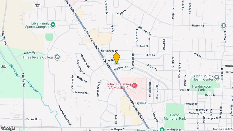 1909 Westmoor Dr Map and Location Details