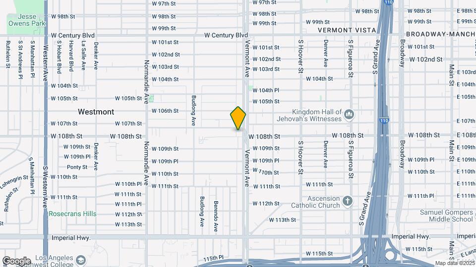 1011 W 108th St Mapa y Detalles de la Ubicación