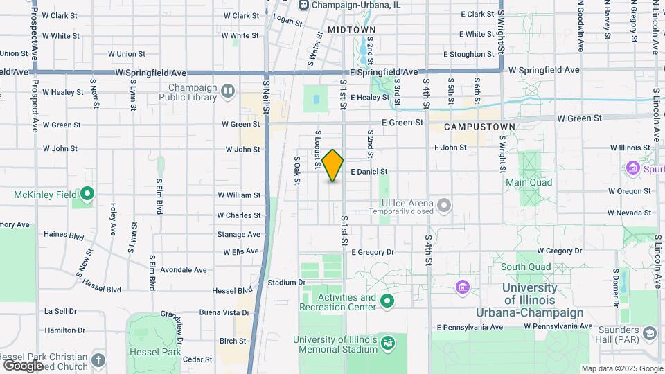903 S. First Champaign Map and Location Details