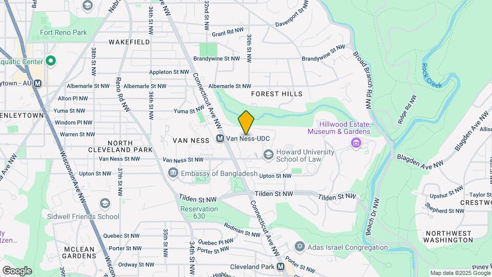 3001 Veazey Terrace NW Map and Location Details