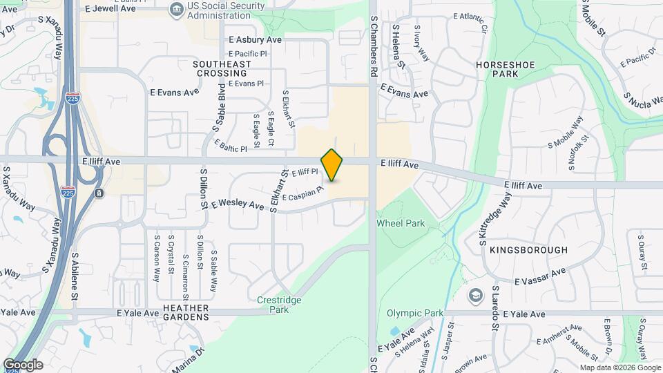 15135 E Wesley Ave Map and Location Details