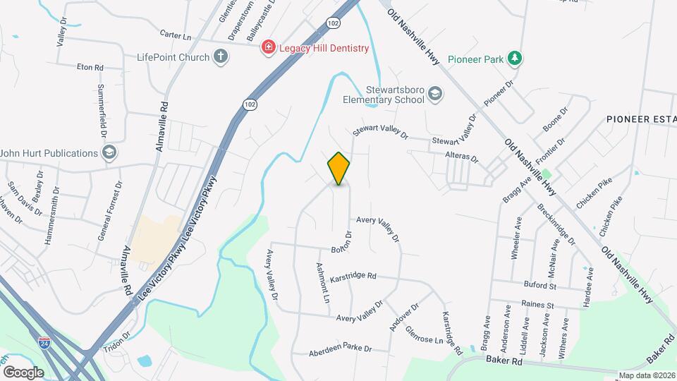 1422 Huddersfield Dr Mapa y Detalles de la Ubicación