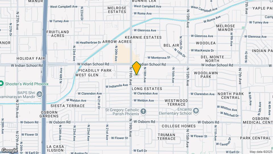 1824 W Fairmount Ave Map and Location Details
