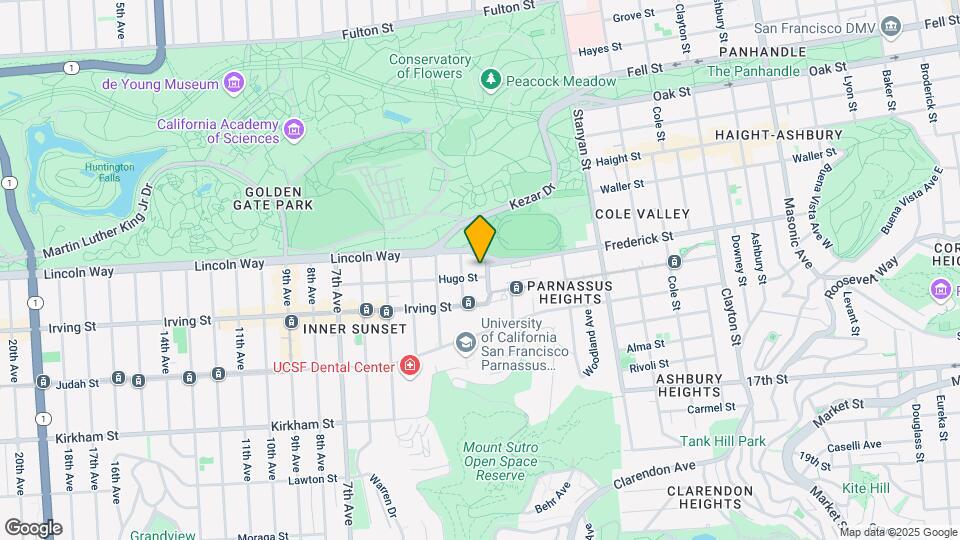 1233 Arguello Blvd Map and Location Details
