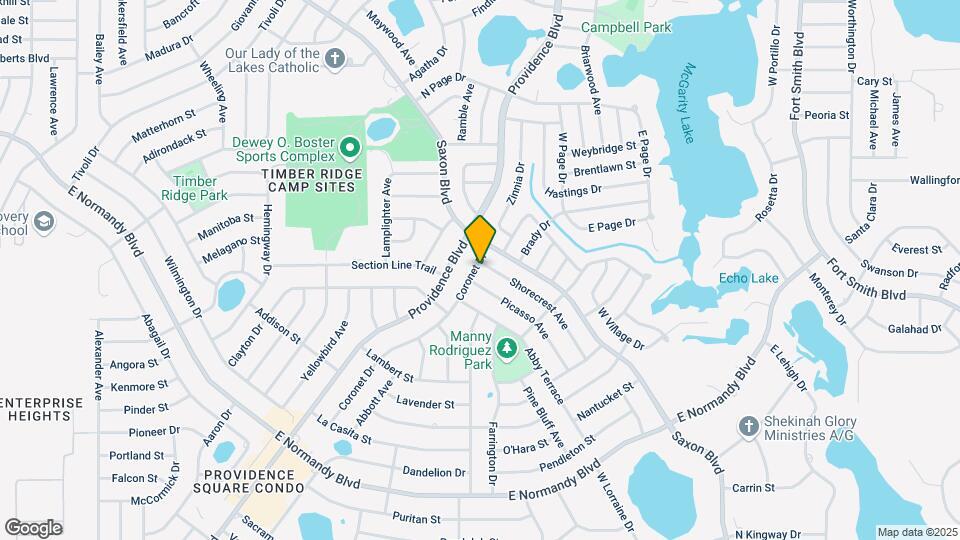 1515 Coronet Dr Map and Location Details