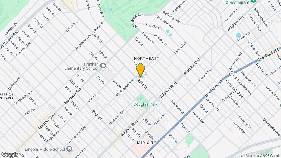 1019 26th St Map and Location Details