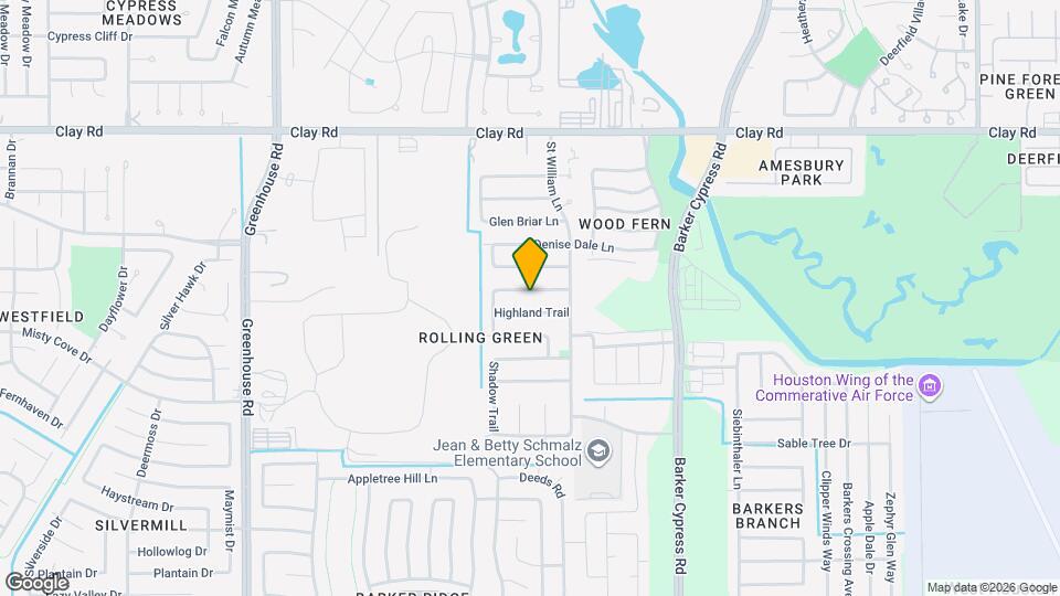 18731 Clover Glen Ln Map and Location Details