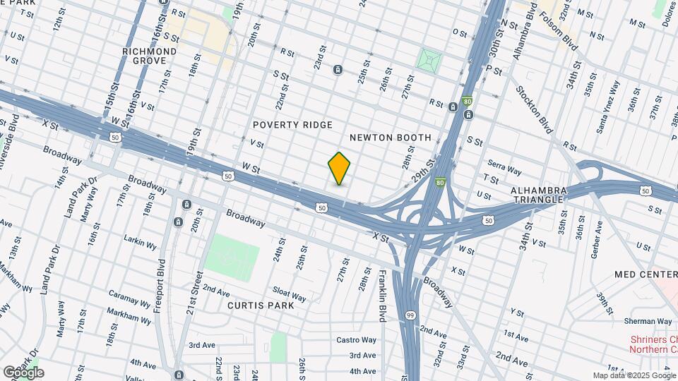 2517 W St Map and Location Details