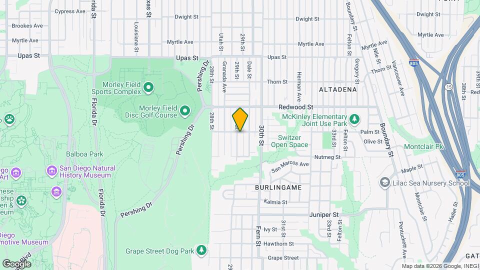 2831 29th St, Unit Top Map and Location Details