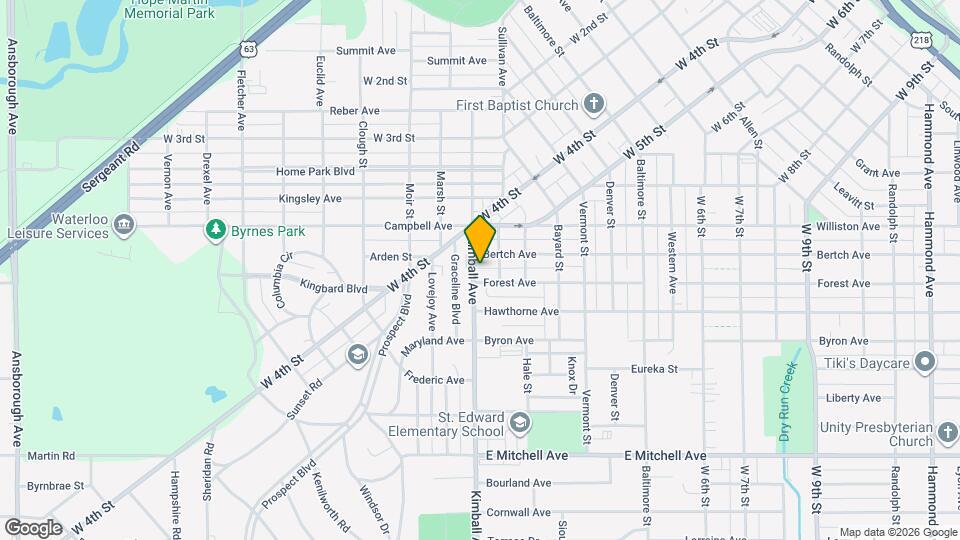 917 Kimball Ave Map and Location Details