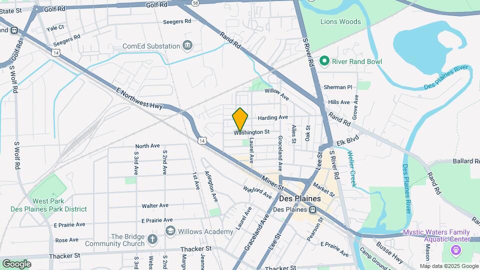 1255 Washington St Map and Location Details