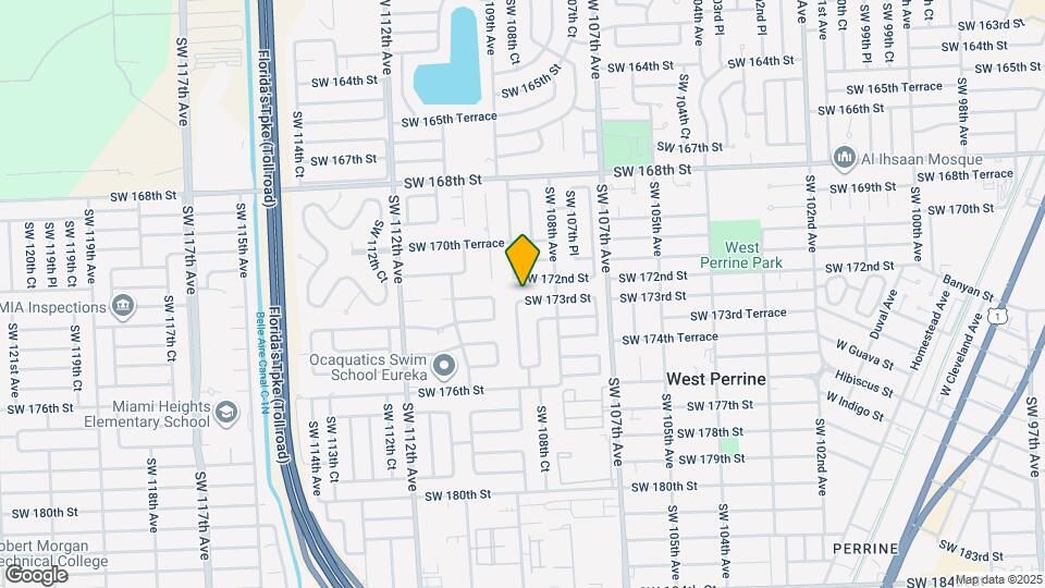 10851 SW 173rd St Mapa y Detalles de la Ubicación