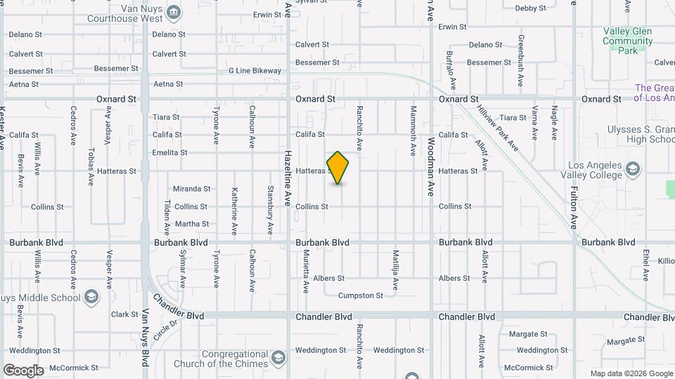 5727 Colbath Ave Map and Location Details