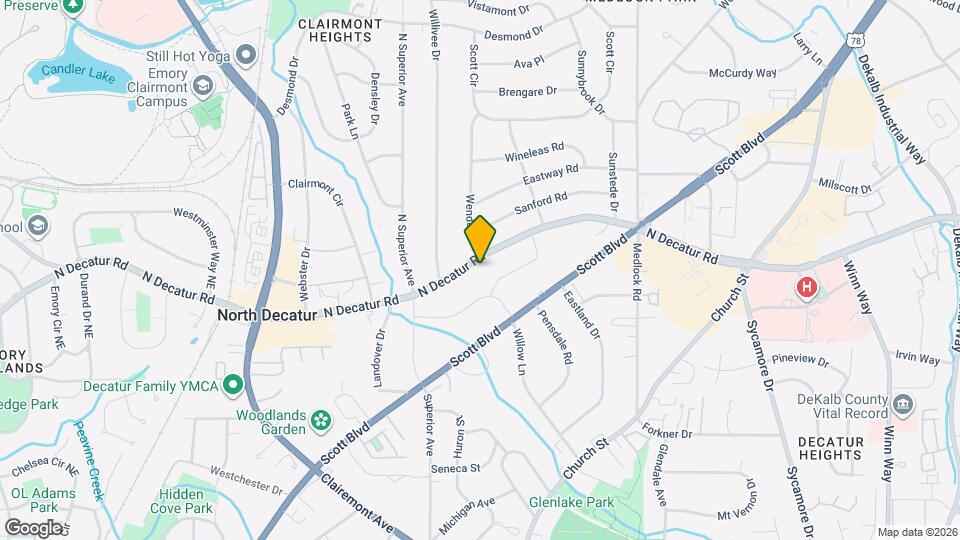 2331 N Decatur Rd Map and Location Details