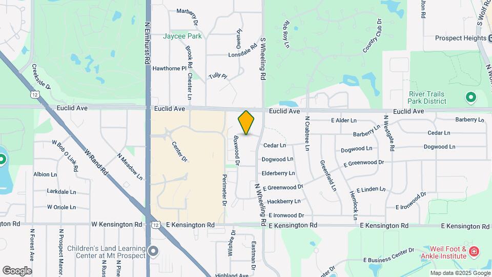 1215 N Boxwood Dr Map and Location Details