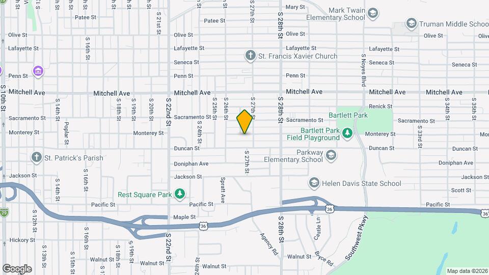 2622 Monterey St Mapa y Detalles de la Ubicación