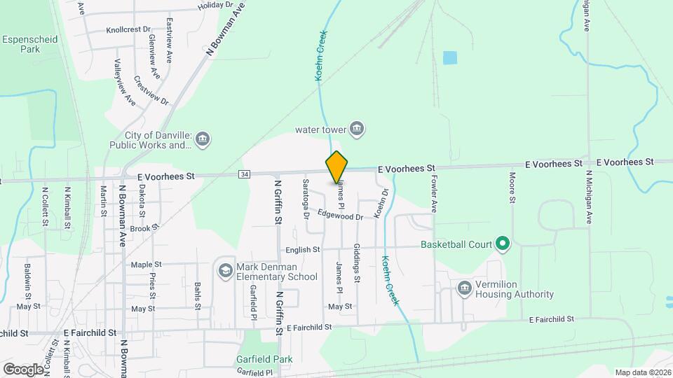 1214.5 James Map and Location Details