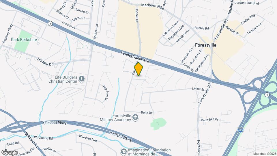 7248 Donnell Pl, Unit 7248 Donnell Pl B5 District Heights MD Map and Location Details