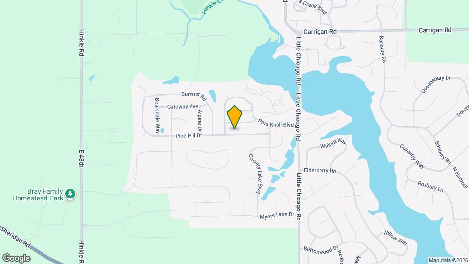 5508 Pine Hill Dr Map and Location Details
