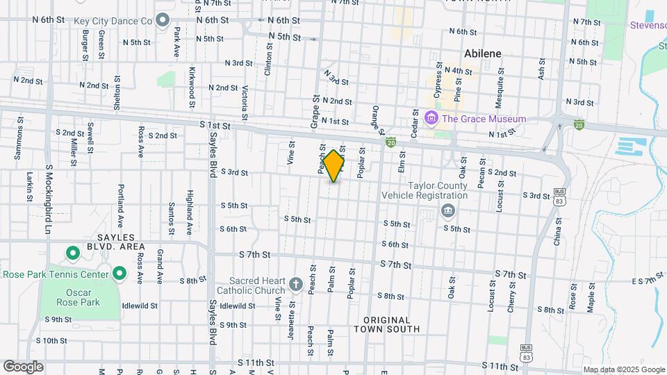318 Palm St, Unit B Map and Location Details