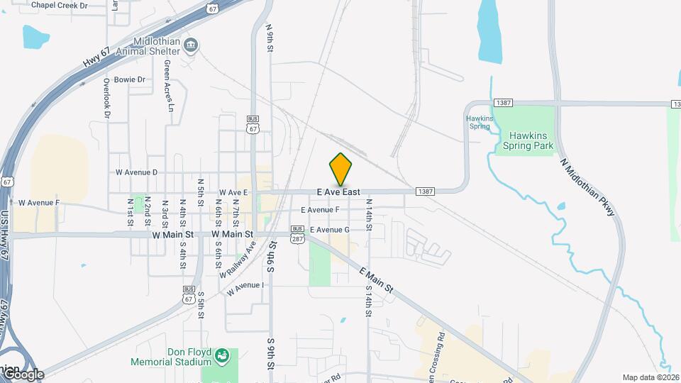 416 E Avenue F Map and Location Details