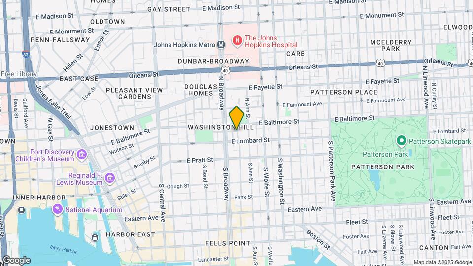 12 S Regester St Map and Location Details