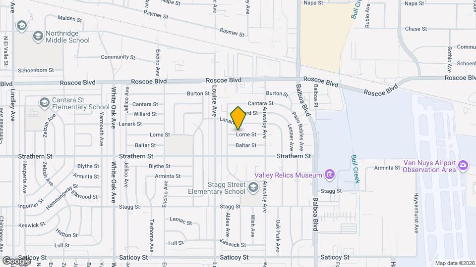 17207 Lorne St Mapa y Detalles de la Ubicación