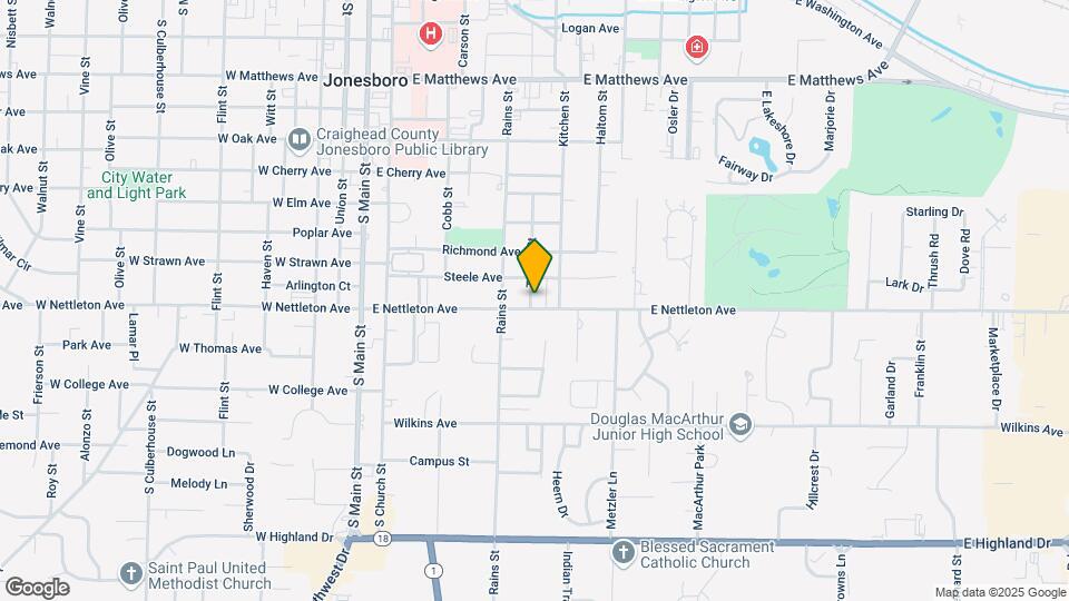 504 E Nettleton Ave Map and Location Details
