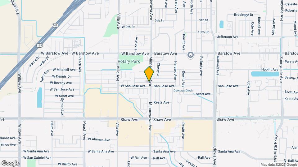 1528 Minnewawa Ave Map and Location Details