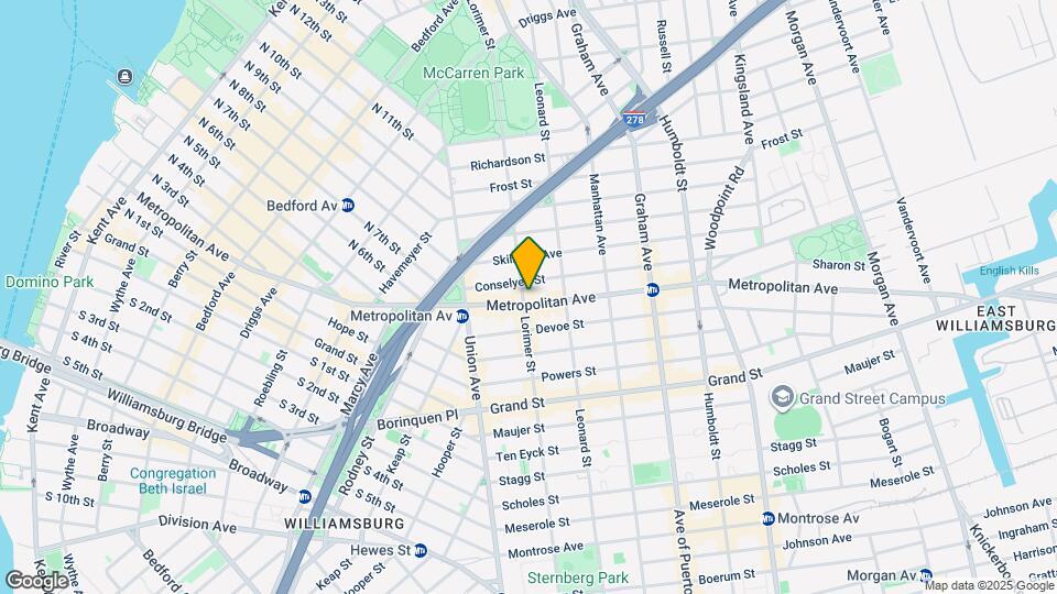 593 Metropolitan Ave Map and Location Details