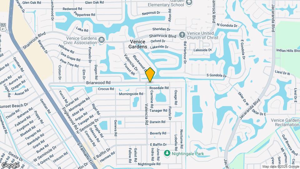536 Briarwood Rd Map and Location Details