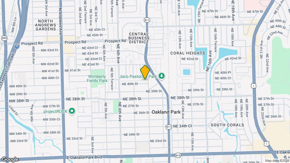 975 NE 40th St Map and Location Details